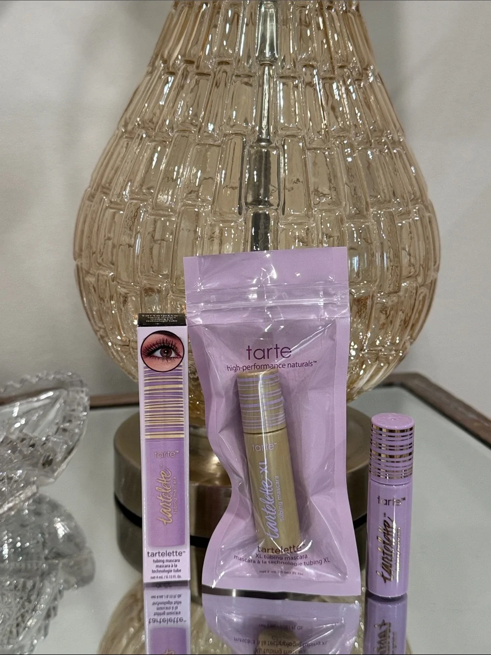 NEW Tart Tartelette + XL Mascara Bundle of 3 Deluxe Travel and Mini Eye Makeup